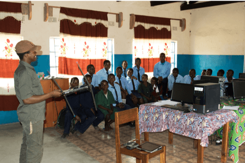 Teddy working with local communities in Zambia.