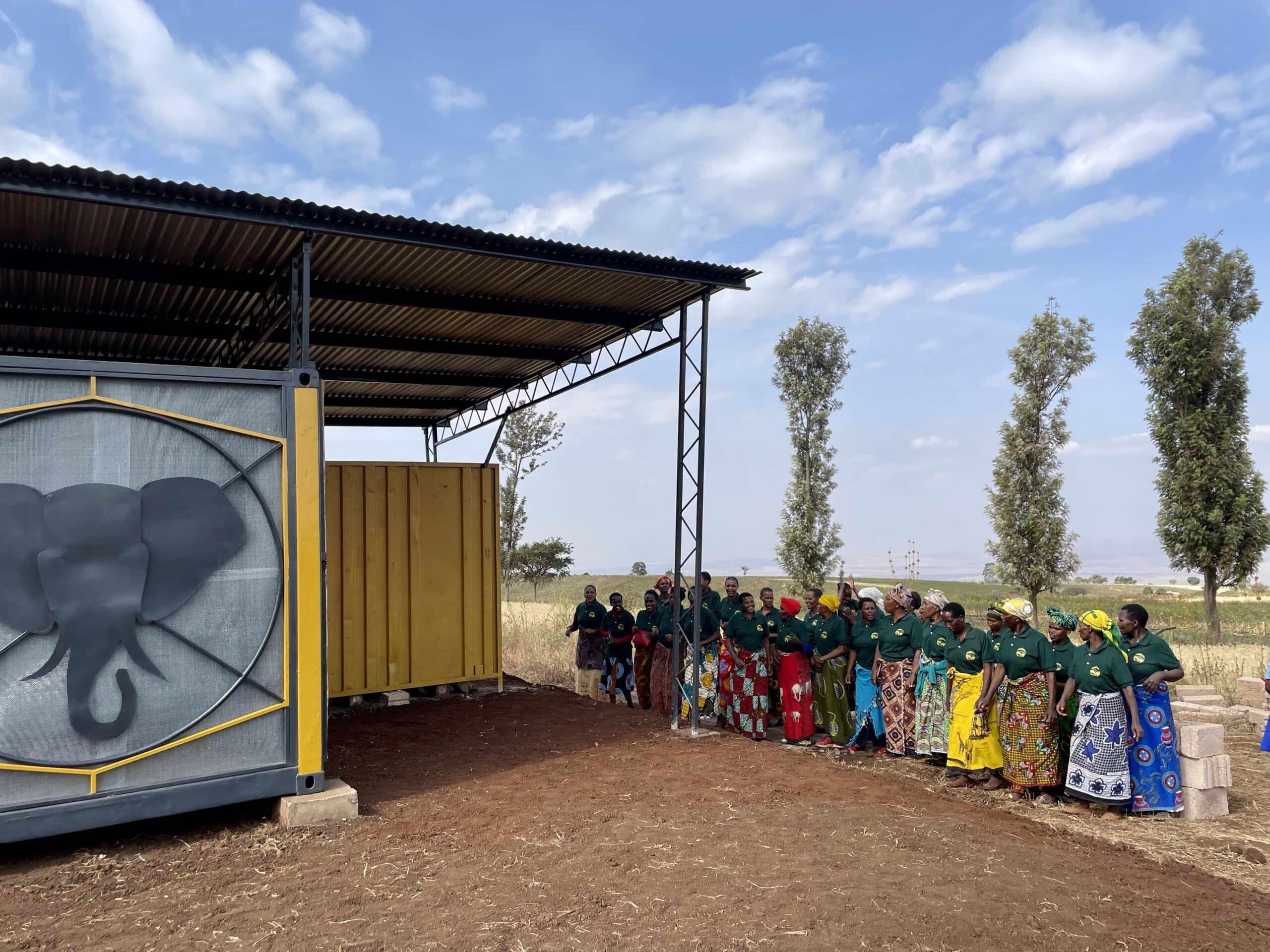 The NARI Women’s Beekeeping Group outside their new Enterprise Hub.